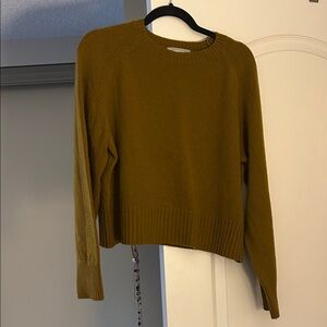 Women's Olive-yellowish cashmere Sweater